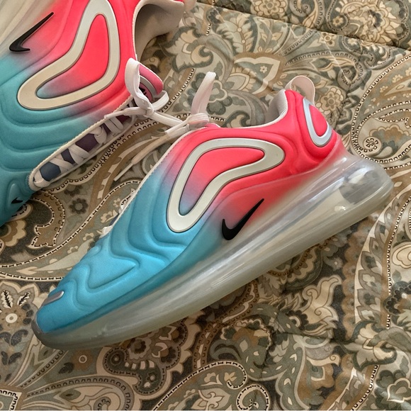 Mint Nike Air Max 720 Pink Sea Blue Fury Womens Sz 8.5 Worn 1x - Picture 6 of 12